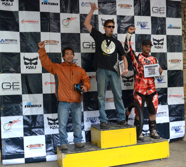 Spoke Apparel on the Podium...Way to Go Justin! First Overall!