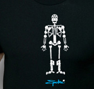 skeleton bike shirt