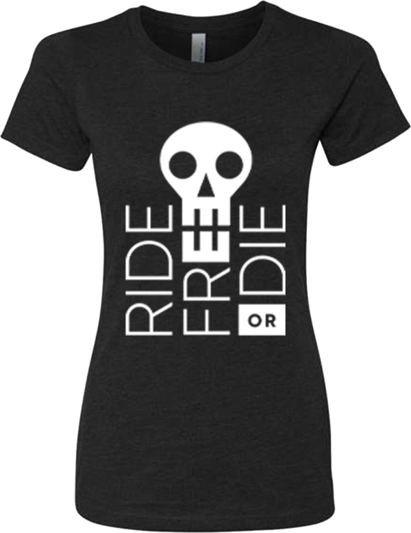 Ride Free Ladies Shirt (front)